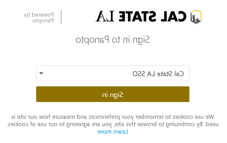 Panopto 加州大学洛杉矶分校 SSO登录界面